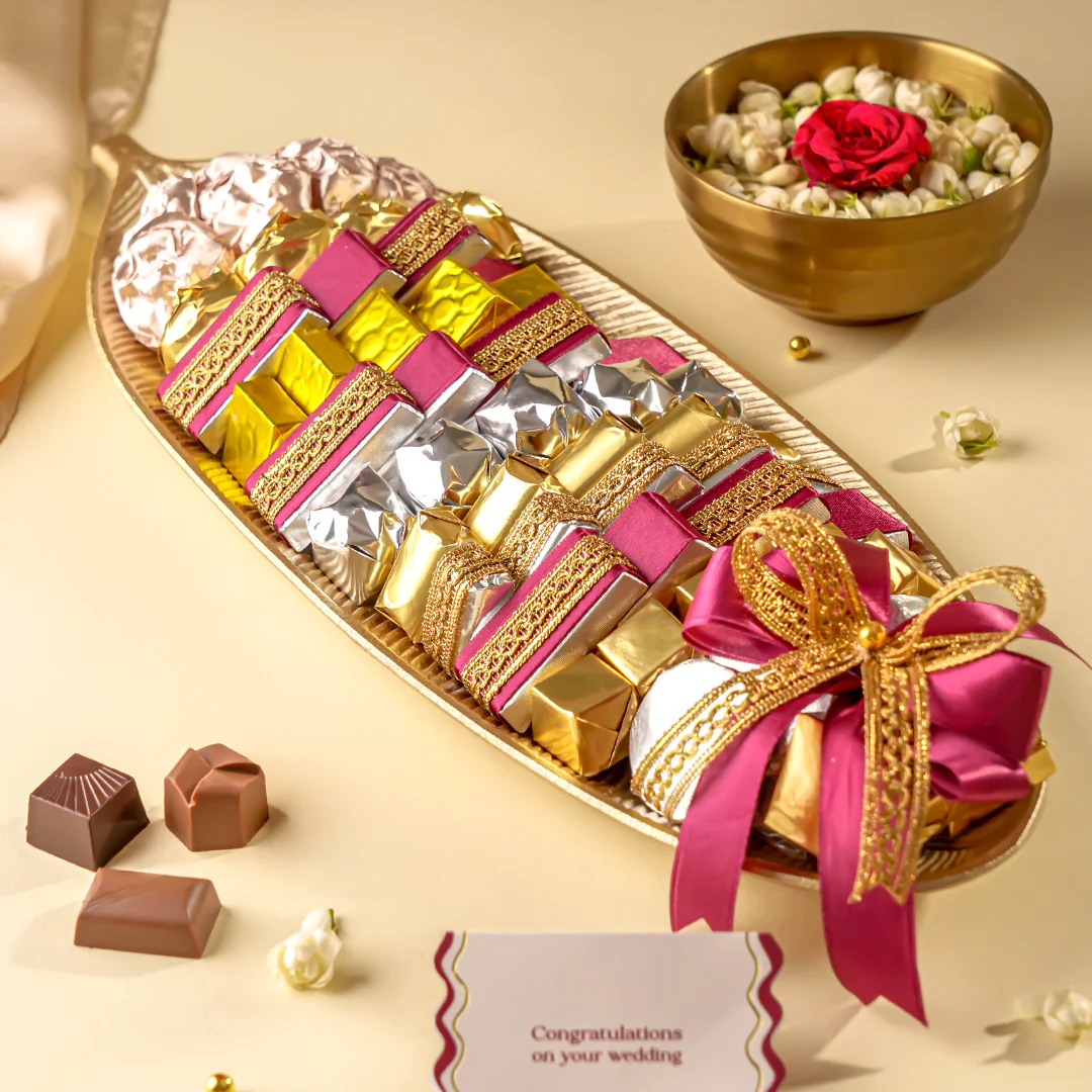 Ruby Gold Leaf Chocolate Platter - Image 3